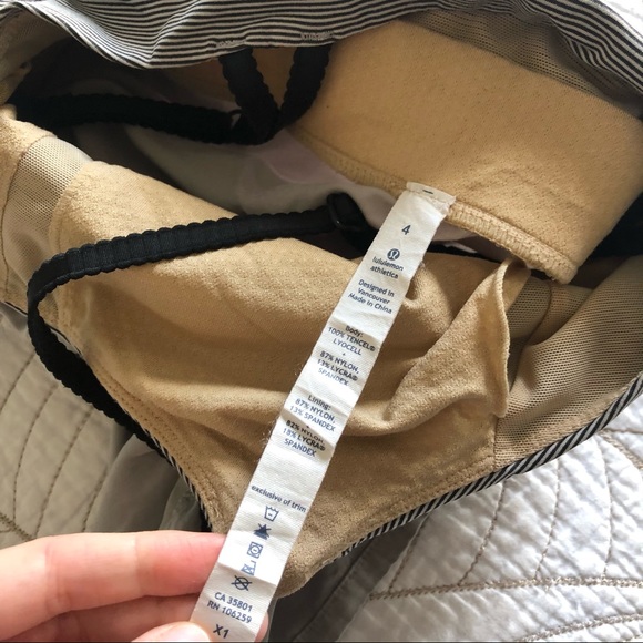 2/$30🍑 LULULEMON Bliss Tank Cashew/Tonka Stripe - Picture 9 of 9